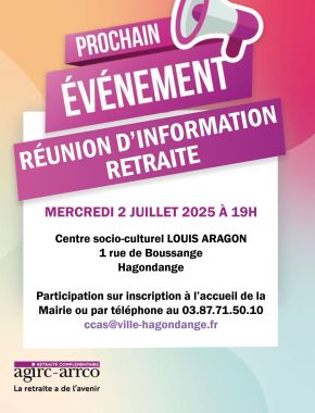 Réunion d'information retraite
